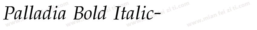 Palladia Bold Italic字体转换